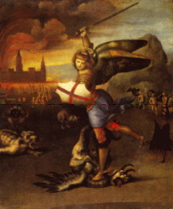Raffaello Sanzio - Saint George fighting the Dragon